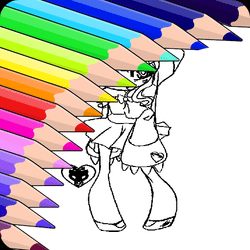 Anime Cat Girl Coloring Pages gameplay